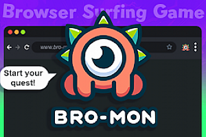 Bro-Mon 🐾 浏览器怪兽 – 网页冲浪游戏