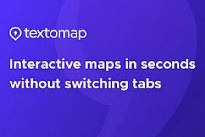 Textomap: Generate maps from text in seconds