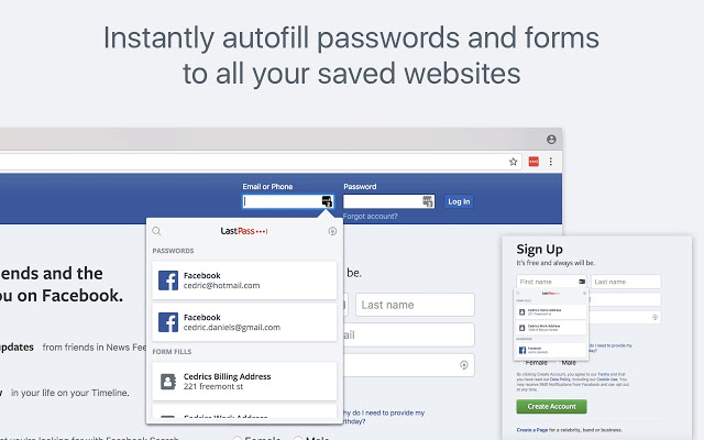 LastPass: Free Password Manager – 免费密码管理器 插件截图