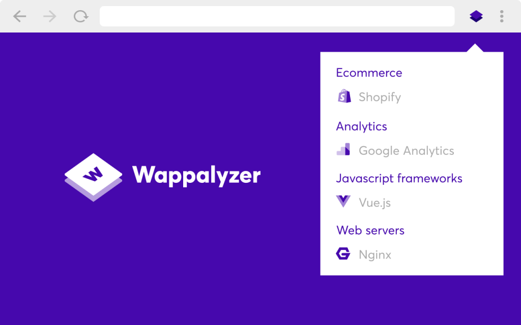 Wappalyzer – Technology profiler 插件截图