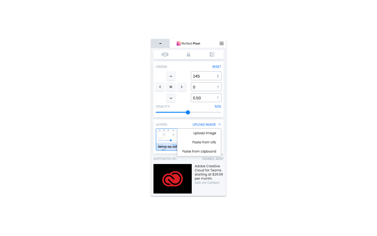 PerfectPixel by WellDoneCode (pixel perfect) 插件截图