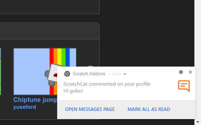 Scratch Addons 插件截图