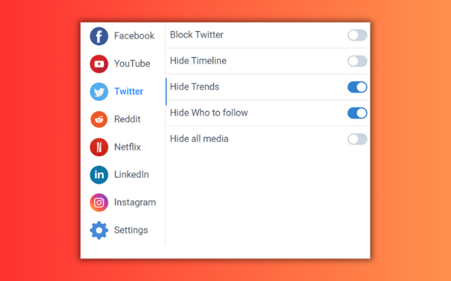 UnDistracted – Hide Facebook, YouTube Feeds 插件截图