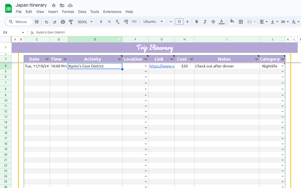 Travel Mapper: Save travel plans to Google Sheets 插件截图