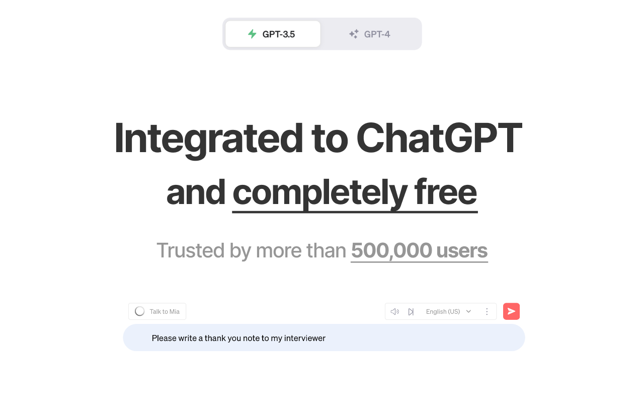 ChatGPT x Mia AI语音控制 插件截图