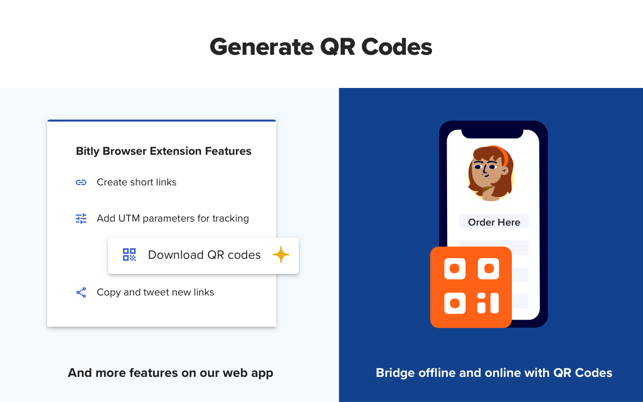 Bitly | Short links and QR Codes 插件截图