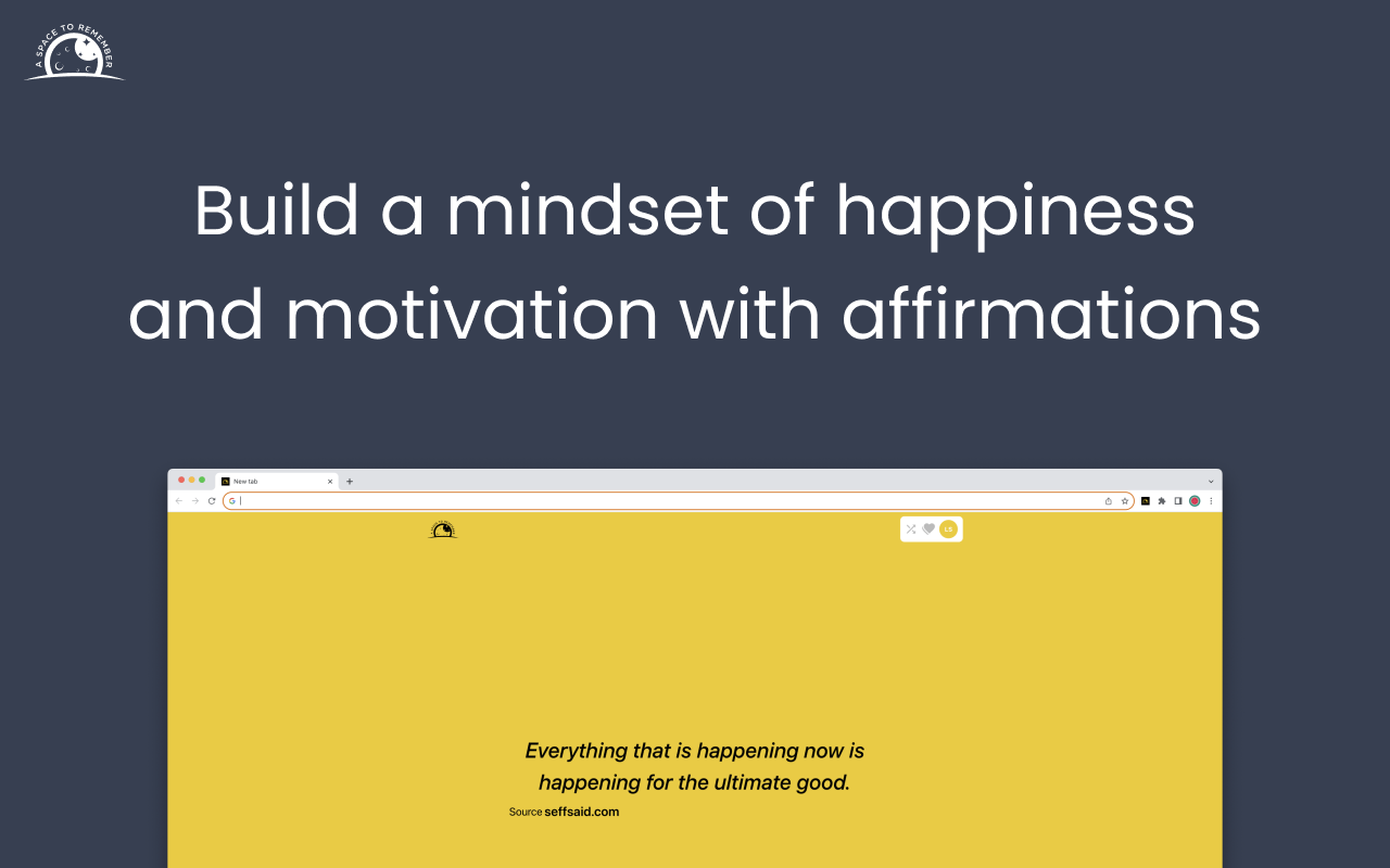 ASTR Browser Companion: Discover affirmations 插件截图