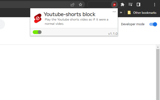 YouTube 短视频区块 插件截图