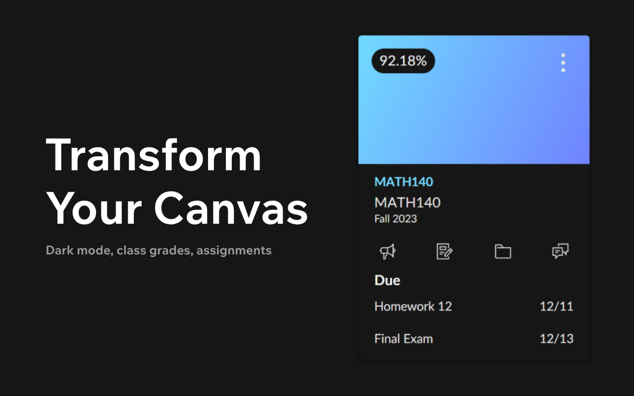 Better Canvas 插件截图