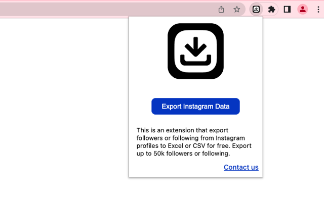 Ins粉丝导出工具 : IG Follower Export Tool – IG Tools 插件截图