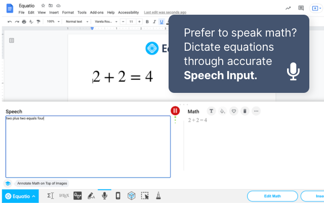 Equatio – 数学数字化 插件截图