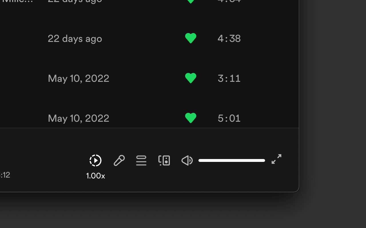 Spotify 播放速度 插件截图