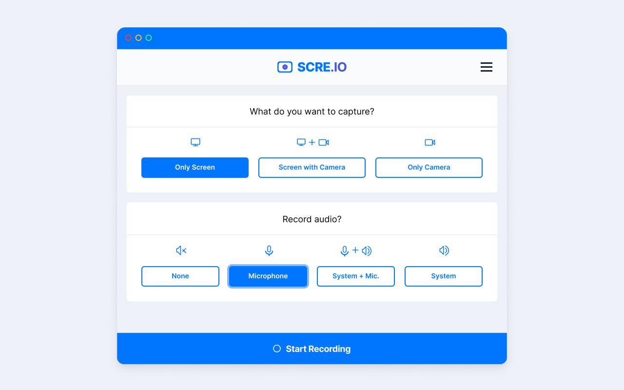 屏幕录像机 – Screen Recorder 插件截图