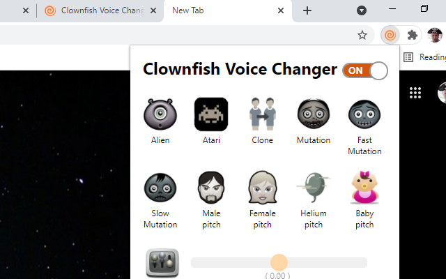 克劳恩鱼语音变声器 for Chrome 插件截图